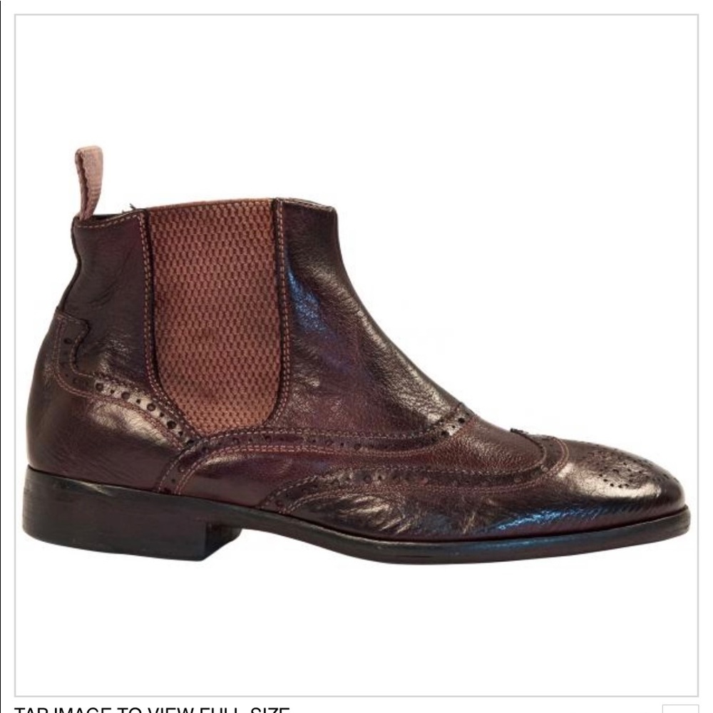 Paolo Brown leather boots
